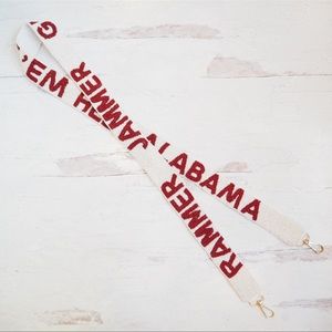 Beaded Alabama Roll Tide Collegiate Game Day Purse Strap